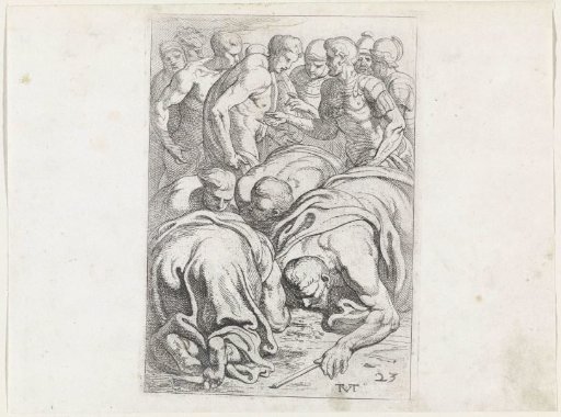 Tiresias Drinks the Blood of the Sacrifice