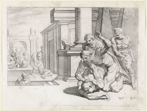 Fight Between Odysseus and Irus