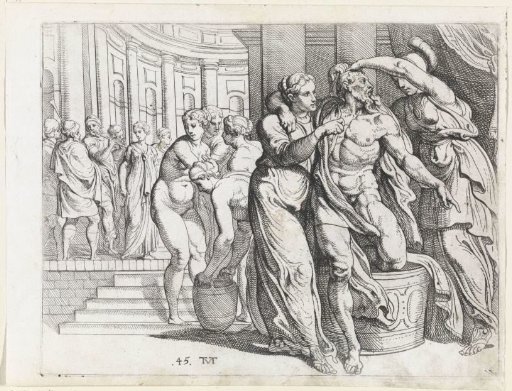 Odysseus and Minerva in the Bathhouse