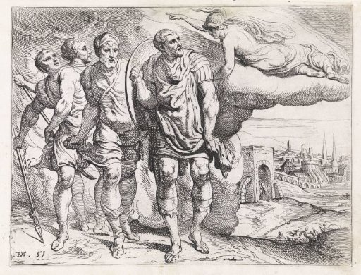 Odysseus and Telemachus on Their Way to Laertes