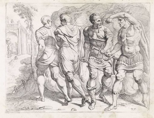 Odysseus Gives His Weapons to Eumaeus