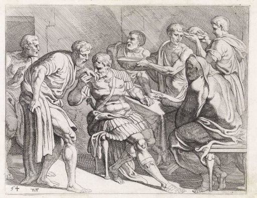 Odysseus Welcomed by Dolios and His Sons