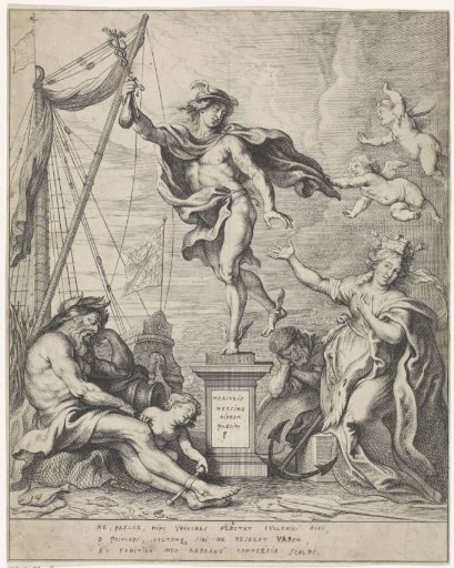 Mercury Leaves Antwerp; Entry of Ferdinand into Antwerp in 1635 (No. 34)