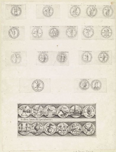Nineteen Roman Coins with Slogans and Emblems of Emperors