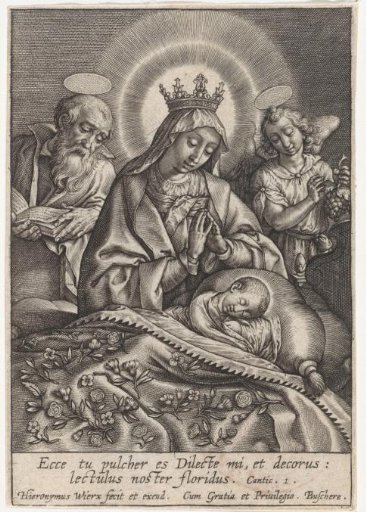 Mary and Joseph with the Sleeping Christ Child