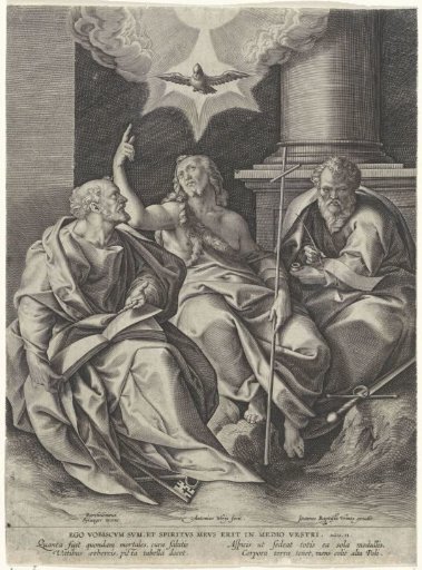 John the Baptist with Peter and Paul