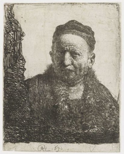 Man wearing a close cap: bust (the artist's father?)