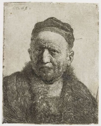 Man wearing a close cap: bust (the artist's father?)