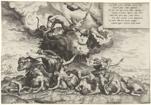 Apollo and Diana Slay the Children of Niobe