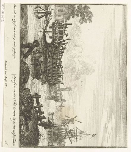 The dismantling of an old ship, plate no. 15, ca. 1700