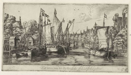 Ferry of the Utrecht shooting skiffs