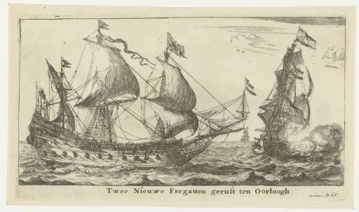 Two Dutch frigates