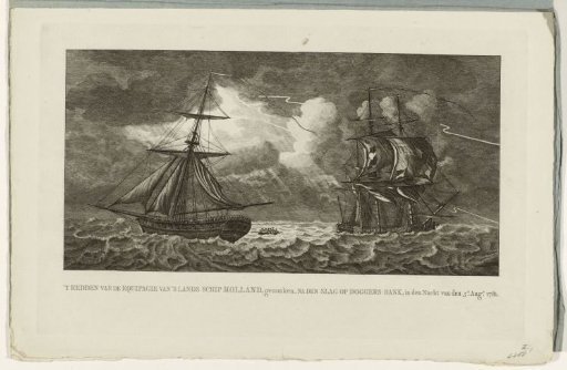 Rescue of the crew of the ship Holland, 1781