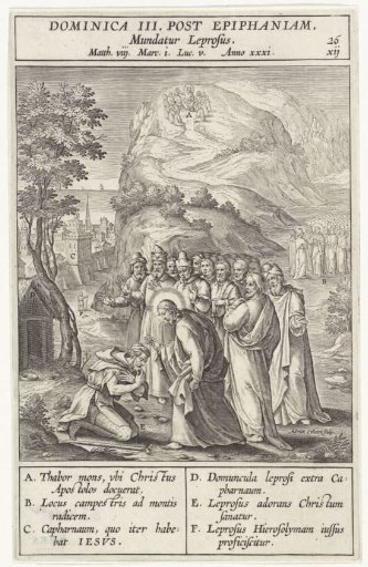 Christ heals a leper