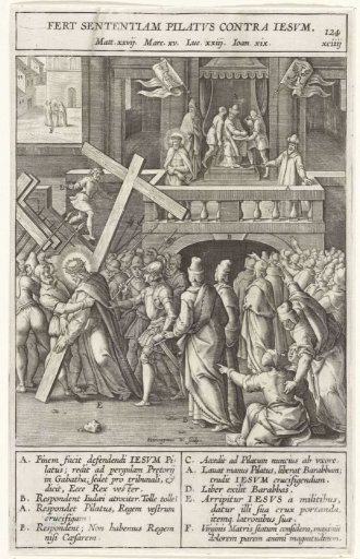 The Carrying of the Cross and Pilate Washing His Hands in Innocence