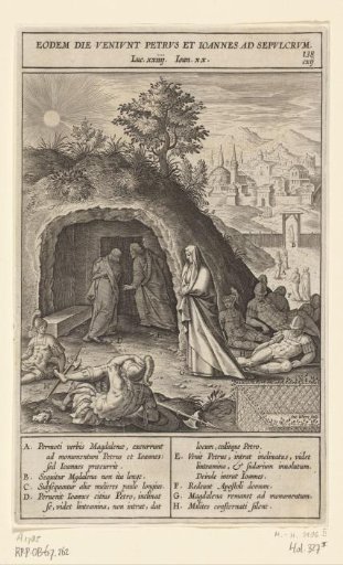 Mary Magdalene and the Apostles Peter and John the Evangelist at the Empty Tomb