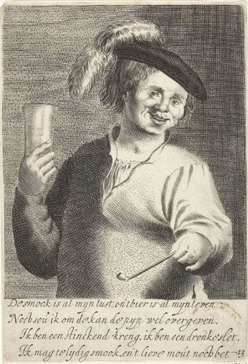 Man with a Glass and Pipe