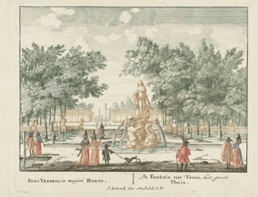 The Venus Fountain in the great garden of Het Loo Palace