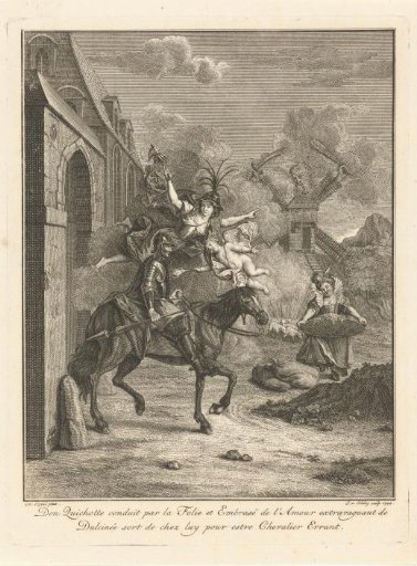 Don Quixote Led by Love and Folly
