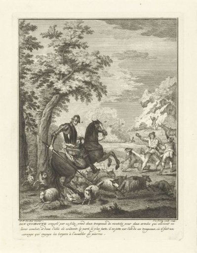 Don Quixote Attacks a Flock of Sheep