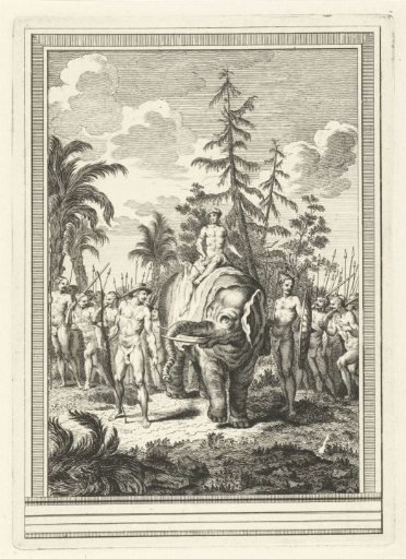 Men with an elephant