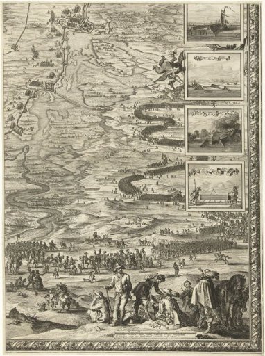 Large map of the siege of 's-Hertogenbosch by Frederick Henry (bottom right sheet), 1629