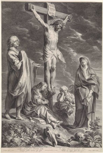 Christ on the Cross, with Mary and John