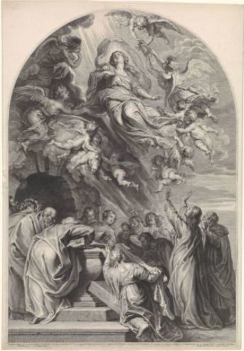 The Assumption of Mary with the Apostles