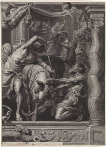 The Triumph of the Eucharist Over Idolatry, Right Sheet