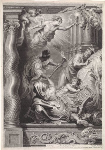 The Triumph of the Eucharist Over Idolatry, Left Sheet