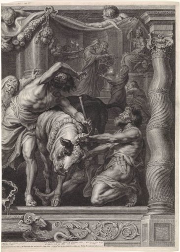 The Triumph of the Eucharist Over Idolatry, Right Sheet