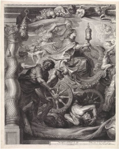 The Triumph of the Church Through the Eucharist, Left Sheet