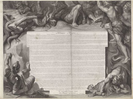 Allegorical Equestrian Portrait of Louis XIV, King of France