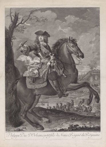 Equestrian portrait of Philip II, Duke of Orléans