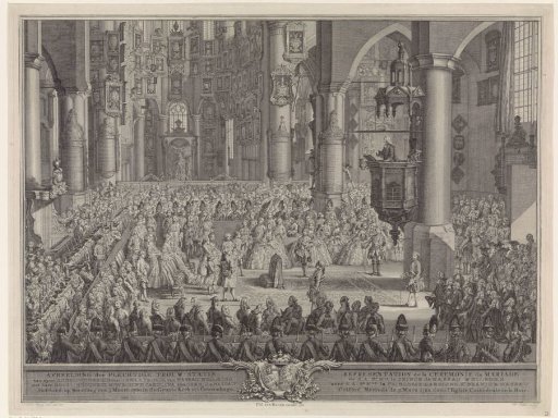 Marriage of Charles Christian of Nassau-Weilburg with Princess Carolina, 1760