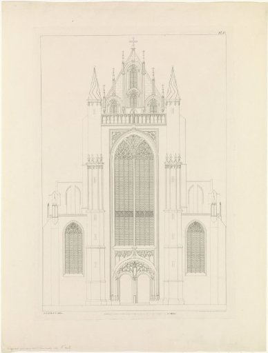 North Portal of the Hooglandse Kerk in Leiden