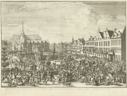 Celebration of the entry of Leopold I into Brussels, 1686
