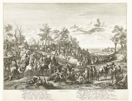 Inspection of the troops by William III at Arnhem, 1691