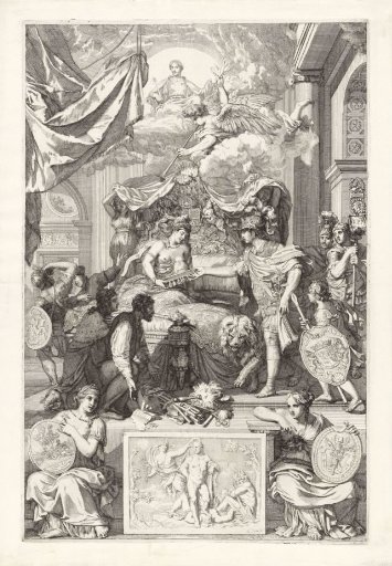 Allegory on the Restoration of the True Religion in England with the Arrival of the Prince of Orange, 1688