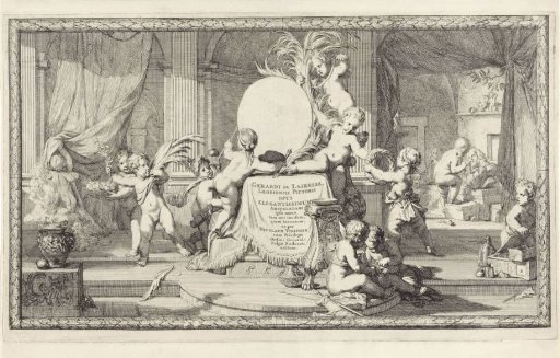 Pedestal Decorated with Putti