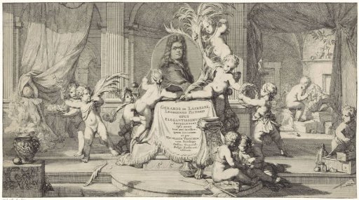 Portrait of Gerard de Lairesse Decorated with Putti