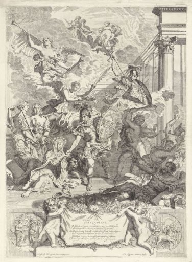 Allegory on the Restoration of Religion in England by William III, 1688-1689