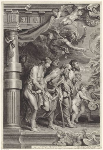 The Triumph of the Eucharist over Philosophy, Science, Poetry, and Nature (Left Plate)