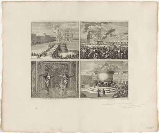 Four Representations of Decorations of Solomon's Temple