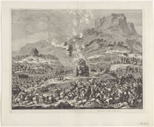 Elijah's Sacrifice Consumed by Fire