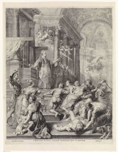 St. Ignatius of Loyola heals the possessed