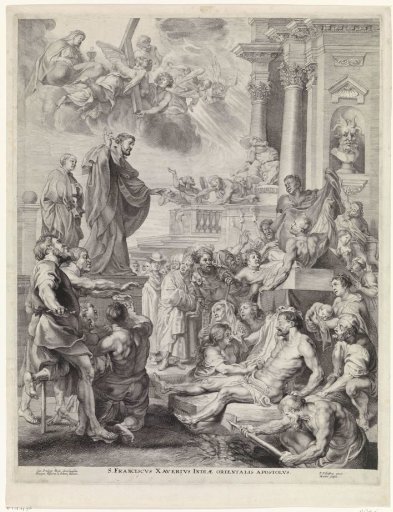 St. Francis Xavier raises a dead person to life