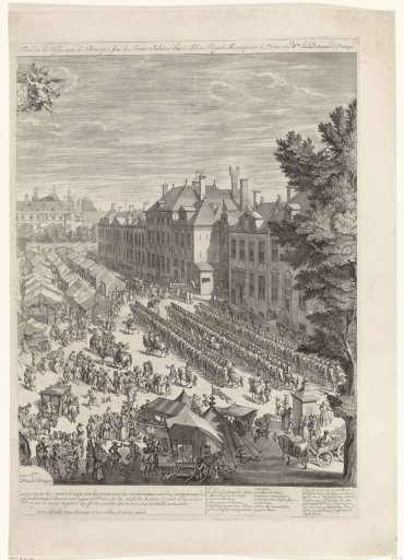 The Hague Fair with the Prince and Princess of Orange, 1686 (right sheet)