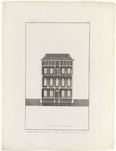 Section of the Felix Meritis building in Amsterdam
