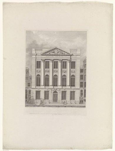 Facade of the Felix Meritis building in Amsterdam